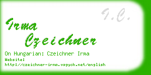 irma czeichner business card